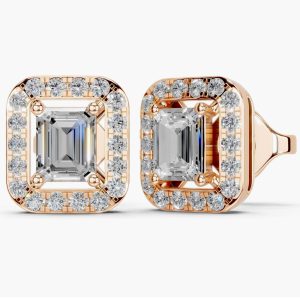 Yellow Gold Diamond Earring